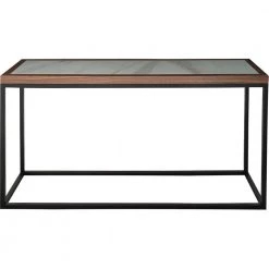 Deals ๐ Riley 16 in. Brown Rectangular Glass Console Table by Camden Isle ๐ฏ