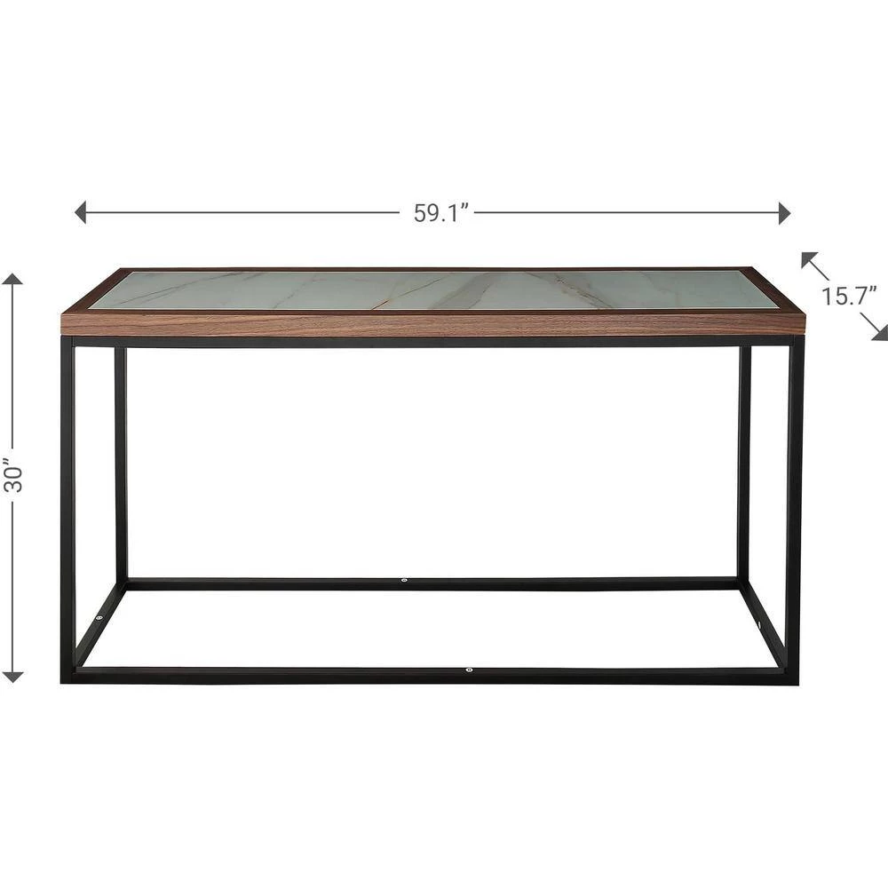 Deals 👏 Riley 16 in. Brown Rectangular Glass Console Table by Camden Isle 💯 10 Deals 👏 Riley 16 in. Brown Rectangular Glass Console Table by Camden Isle 💯 - Image 8