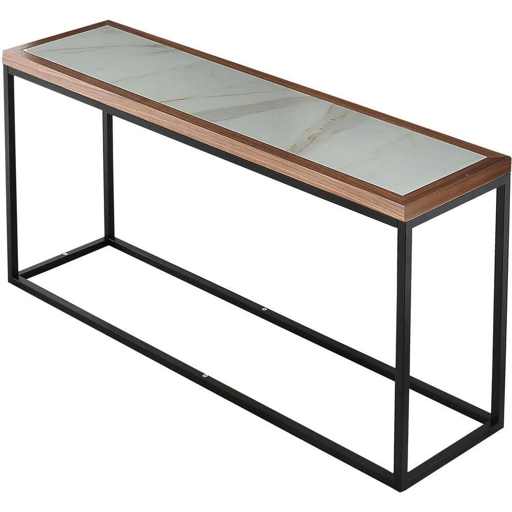 Deals 👏 Riley 16 in. Brown Rectangular Glass Console Table by Camden Isle 💯 5 Deals 👏 Riley 16 in. Brown Rectangular Glass Console Table by Camden Isle 💯 - Image 3