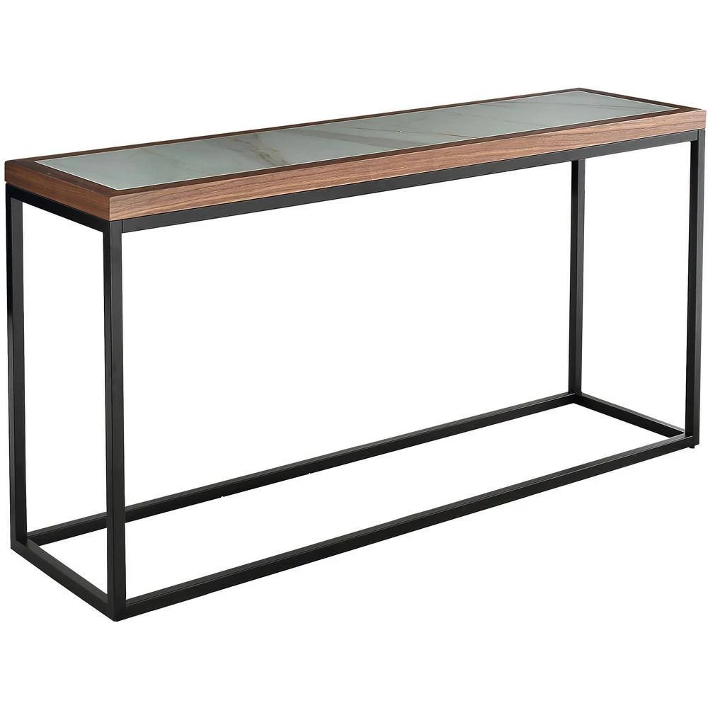 Deals 👏 Riley 16 in. Brown Rectangular Glass Console Table by Camden Isle 💯 4 Deals 👏 Riley 16 in. Brown Rectangular Glass Console Table by Camden Isle 💯 - Image 2