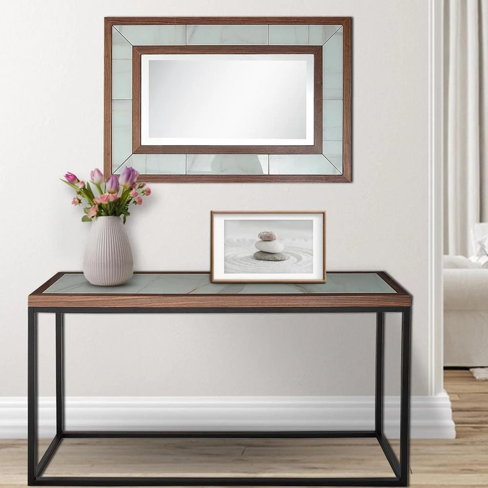 Promo โญ Riley 16 in. Brown Rectangular Glass Console Table with Mirror by Camden Isle ๐ 10 Promo โญ Riley 16 in. Brown Rectangular Glass Console Table with Mirror by Camden Isle ๐ - Image 8
