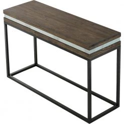 Best Sale 🛒 Bailey 16 in. Brown Rectangular Wood Console Table by Camden Isle 🧨 -Outlet Camden Isle Store brown camden isle console tables 86638 c3 1000