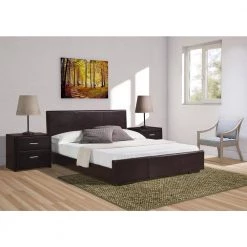 Promo 🔥 Abbey 85.4 in. Brown Queen Platform Bed by Camden Isle ⭐ -Outlet Camden Isle Store brown camden isle platform beds ci 102032 31 1000