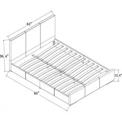 Discount 🥰 Hindes 85.4 in. Brown Queen Platform Bed by Camden Isle 🔔 -Outlet Camden Isle Store brown camden isle platform beds ci 86338 4f 1000