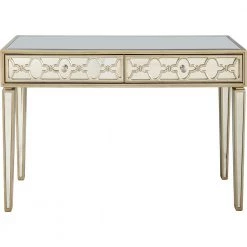 Brand new 🔔 Arielle 48 in. Champagne Rectangle Mirrored Glass Console Table with Drawers by Camden Isle 🛒