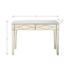 Coupon 👍 Huxley 48 in. Champagne Rectangle Mirrored Glass Console Table with Drawers by Camden Isle 🎁 16 Coupon 👍 Huxley 48 in. Champagne Rectangle Mirrored Glass Console Table with Drawers by Camden Isle 🎁 -Outlet Camden Isle Store champagne camden isle console tables 86439 44 1000