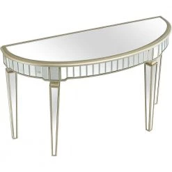 Cheap ✔️ Marilyn 48 in. Half-Circle Champagne Glass Console Table by Camden Isle 🎉 -Outlet Camden Isle Store champagne camden isle console tables 86527 c3 1000
