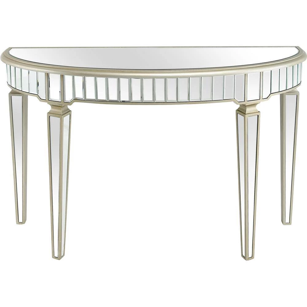 Promo ๐คฉ Marilyn 17 in. Champagne Arch Glass Console Table with Mirror by Camden Isle ๐ 5 Promo ๐คฉ Marilyn 17 in. Champagne Arch Glass Console Table with Mirror by Camden Isle ๐ - Image 3
