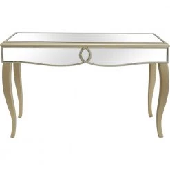 Cheap ⭐ Eleanor 48 in. Rectangle Champagne Glass Console Table by Camden Isle 🎉