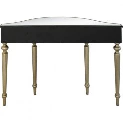 Deals 💯 Atelier 14 in. Champagne Semi Circle Glass Console Table by Camden Isle 👏 -Outlet Camden Isle Store champagne camden isle console tables 86643 fa 1000