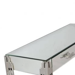 Deals 🎉 Skylar 49 in. Clear Rectangle Mirrored Glass Console Table with Drawers by Camden Isle ⭐ 15 Deals 🎉 Skylar 49 in. Clear Rectangle Mirrored Glass Console Table with Drawers by Camden Isle ⭐ -Outlet Camden Isle Store clear camden isle console tables 86454 1f 1000