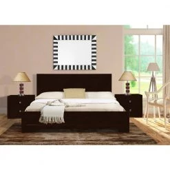 Budget 🌟 Trent 82.3 in. Brown Espresso Queen Platform Bed by Camden Isle 🔥 -Outlet Camden Isle Store espresso camden isle platform beds ci 87009 31 1000