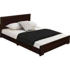 Budget ๐ Trent 82.3 in. Brown Espresso Queen Platform Bed by Camden Isle ๐ฅ