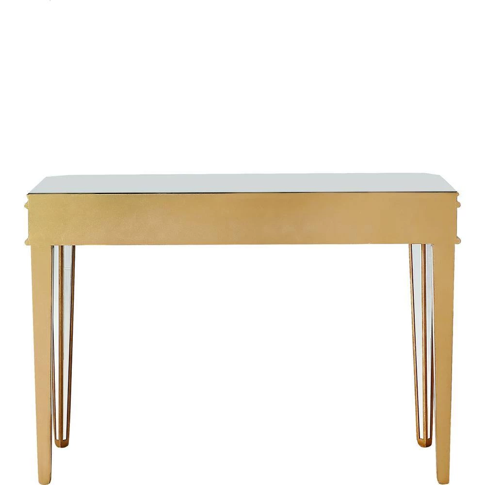 Flash Sale 💯 Finley 48 in. Gold Rectangle Mirrored Glass Console Table with Drawer by Camden Isle ✔️ 7 Flash Sale 💯 Finley 48 in. Gold Rectangle Mirrored Glass Console Table with Drawer by Camden Isle ✔️ - Image 5