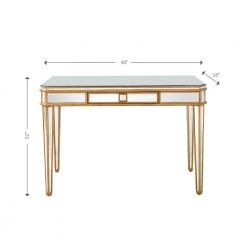 Flash Sale 💯 Finley 48 in. Gold Rectangle Mirrored Glass Console Table with Drawer by Camden Isle ✔️ 16 Flash Sale 💯 Finley 48 in. Gold Rectangle Mirrored Glass Console Table with Drawer by Camden Isle ✔️ -Outlet Camden Isle Store gold camden isle console tables 86415 44 1000