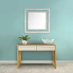 Best deal ⌛ Virginia 48 in. Gold Rectangle Mirrored Glass Console Table with Drawers by Camden Isle 😀 -Outlet Camden Isle Store gold camden isle console tables 86460 31 1000