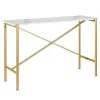 Brand new 🥰 Braxton 46 in. Gold Rectangle Faux Marble Console Table by Meyer&Cross 🎉 -Outlet Camden Isle Store gold meyer cross console tables at0864 64 1000