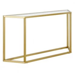 Brand new ๐ฅ Levi 55 in. Rectangle Gold Glass Console Table by Meyer&Cross ๐