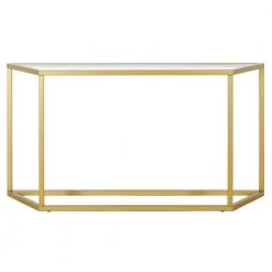 Brand new 🔥 Levi 55 in. Rectangle Gold Glass Console Table by Meyer&Cross 🎁 -Outlet Camden Isle Store gold meyer cross console tables at0989 c3 1000