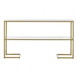 New 😍 Errol 55 in. Gold Rectangle Faux Marble Console Table with Storage by Meyer&Cross 🔔 16 New 😍 Errol 55 in. Gold Rectangle Faux Marble Console Table with Storage by Meyer&Cross 🔔 -Outlet Camden Isle Store gold meyer cross console tables at1326 4f 1000