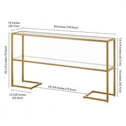 Coupon ๐ Errol 55 in. Gold Rectangle Glass Console Table with Storage by Meyer&Cross ๐ 17 Coupon ๐ Errol 55 in. Gold Rectangle Glass Console Table with Storage by Meyer&Cross ๐ -Outlet Camden Isle Store gold meyer cross console tables at1328 44 1000