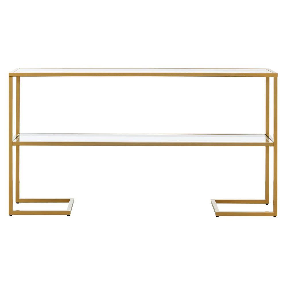 Coupon ๐ Errol 55 in. Gold Rectangle Glass Console Table with Storage by Meyer&Cross ๐ 7 Coupon ๐ Errol 55 in. Gold Rectangle Glass Console Table with Storage by Meyer&Cross ๐ - Image 5