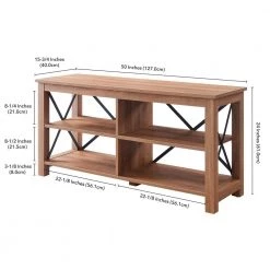 Best Sale 😉 Sawyer 50 in. Golden Oak TV Stand Fits TVs up to 55 in. by Meyer&Cross 😉 -Outlet Camden Isle Store golden oak meyer cross tv stands tv0841 1f 1000
