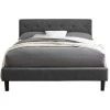 Deals 🛒 Monticello Gray Queen Platform Bed by Camden Isle 💯 -Outlet Camden Isle Store gray camden isle panel beds 242332 64 1000