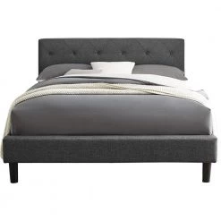Deals 🛒 Monticello Gray Queen Platform Bed by Camden Isle 💯