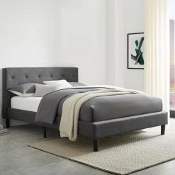 Deals π Monticello Gray Queen Platform Bed by Camden Isle π― 15 Deals π Monticello Gray Queen Platform Bed by Camden Isle π― -Outlet Camden Isle Store gray camden isle panel beds 242332 fa 1000