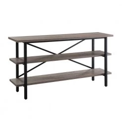 Brand new ๐งจ Holloway Wood 58 in. TV Stand in Gray Oak Finish by Meyer&Cross ๐ฅฐ