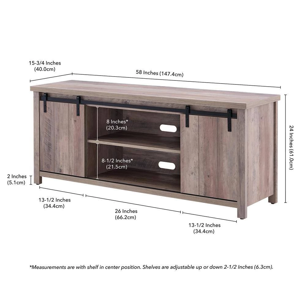 Wholesale ๐ฅ Deacon 58 in. Gray Oak TV Stand Fits TVs up to 65 in. by Meyer&Cross ๐ 8 Wholesale ๐ฅ Deacon 58 in. Gray Oak TV Stand Fits TVs up to 65 in. by Meyer&Cross ๐ - Image 6