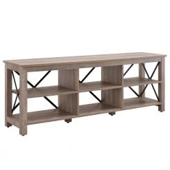 Best Sale ❤️ Sawyer 68 in. Gray Oak TV Stand Fits TV's up to 80 in. by Meyer&Cross ✨