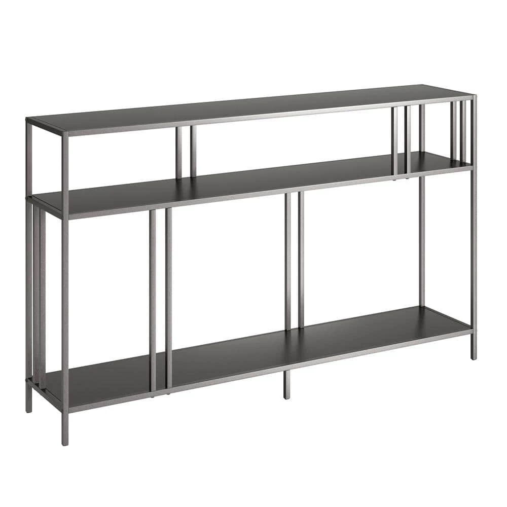 Hot Sale โญ Cortland 48 in. Gunmetal Gray Rectangle Metal Console Table with Metal Shelves by Meyer&Cross ๐ 3 Hot Sale โญ Cortland 48 in. Gunmetal Gray Rectangle Metal Console Table with Metal Shelves by Meyer&Cross ๐