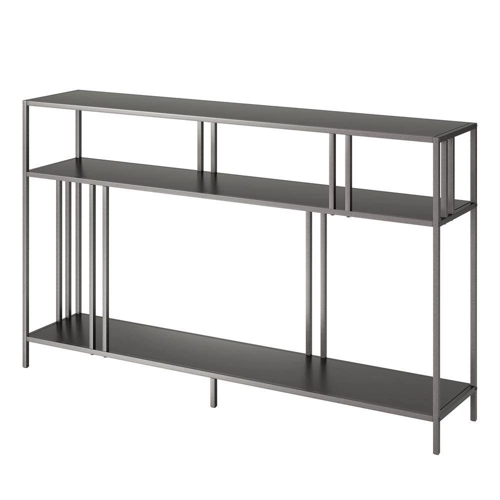 Hot Sale โญ Cortland 48 in. Gunmetal Gray Rectangle Metal Console Table with Metal Shelves by Meyer&Cross ๐ 4 Hot Sale โญ Cortland 48 in. Gunmetal Gray Rectangle Metal Console Table with Metal Shelves by Meyer&Cross ๐ - Image 2