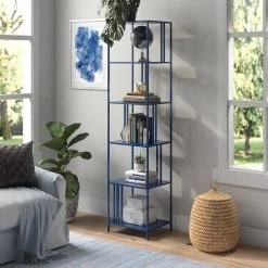Discount 🥰 Ernest 76 in. Mykonos Blue 5-Shelf Standard Bookcase by Meyer&Cross ✨ 13 Discount 🥰 Ernest 76 in. Mykonos Blue 5-Shelf Standard Bookcase by Meyer&Cross ✨ -Outlet Camden Isle Store mykonos blue meyer cross bookcases bookshelves bk1152 31 1000