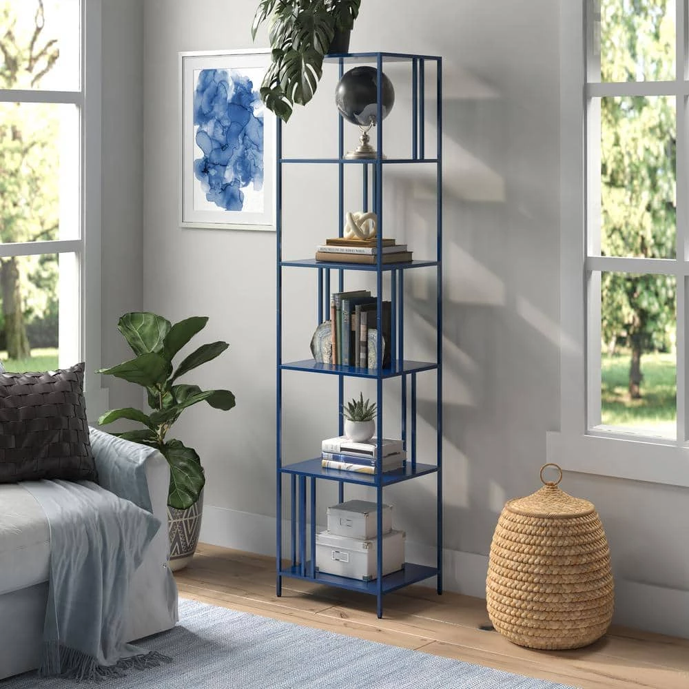Discount 🥰 Ernest 76 in. Mykonos Blue 5-Shelf Standard Bookcase by Meyer&Cross ✨ 8 Discount 🥰 Ernest 76 in. Mykonos Blue 5-Shelf Standard Bookcase by Meyer&Cross ✨ - Image 6