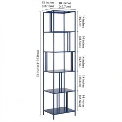 Discount 🥰 Ernest 76 in. Mykonos Blue 5-Shelf Standard Bookcase by Meyer&Cross ✨ 12 Discount 🥰 Ernest 76 in. Mykonos Blue 5-Shelf Standard Bookcase by Meyer&Cross ✨ -Outlet Camden Isle Store mykonos blue meyer cross bookcases bookshelves bk1152 44 1000