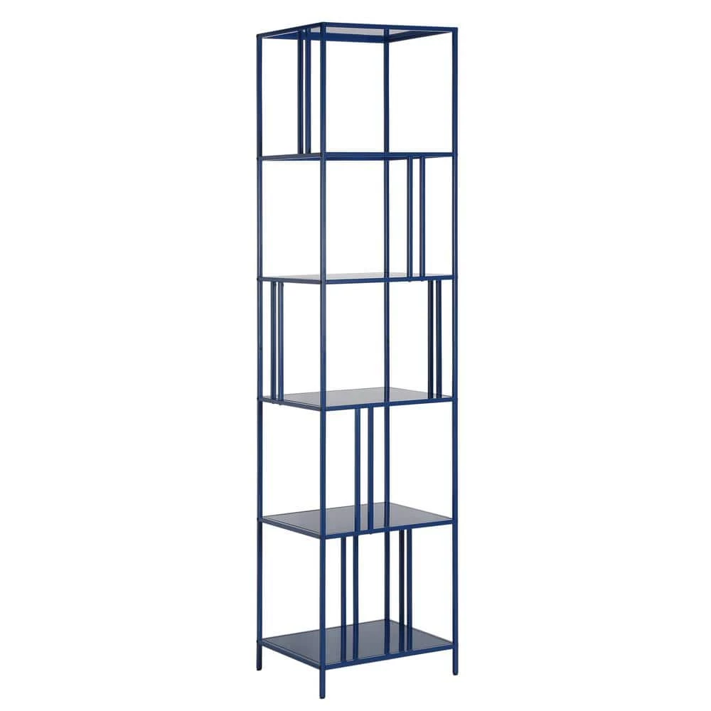 Discount 🥰 Ernest 76 in. Mykonos Blue 5-Shelf Standard Bookcase by Meyer&Cross ✨ 3 Discount 🥰 Ernest 76 in. Mykonos Blue 5-Shelf Standard Bookcase by Meyer&Cross ✨