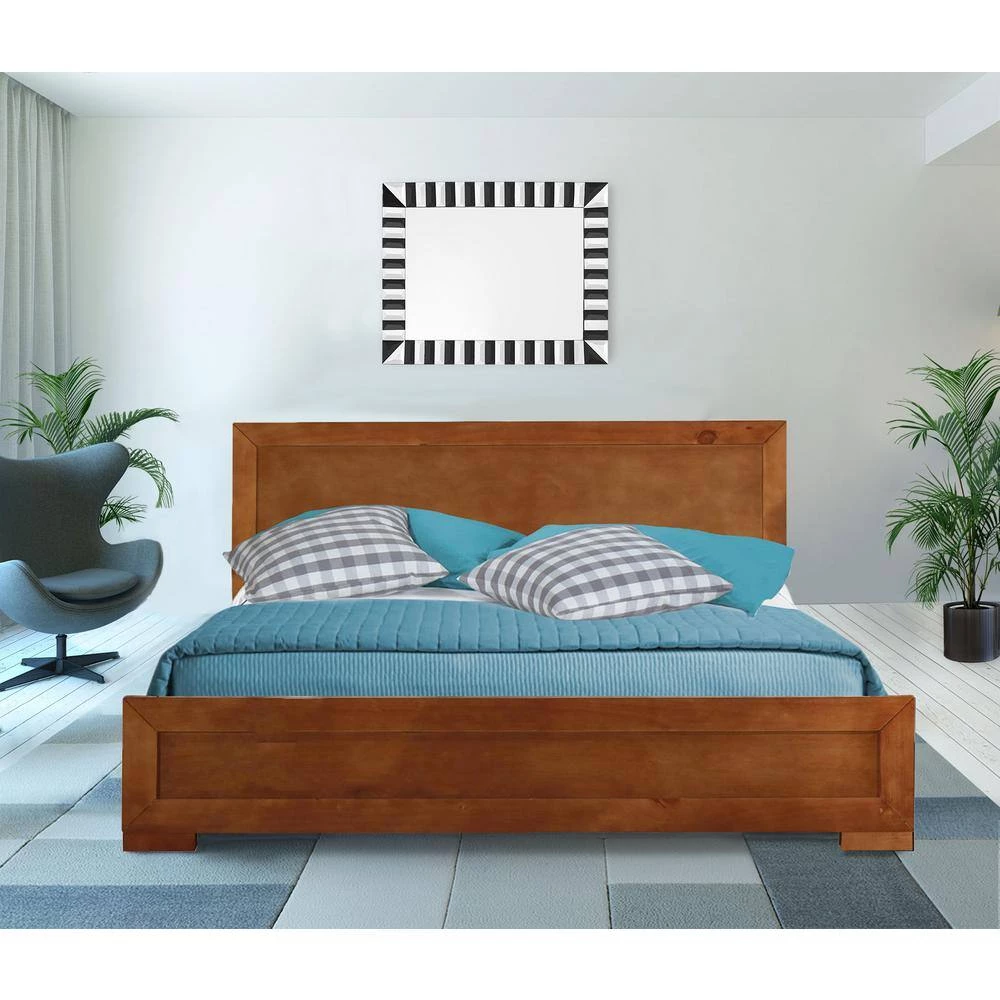 Cheap ๐คฉ Oxford 78 in. Brown Oak Full Platform Bed by Camden Isle ๐ 5 Cheap ๐คฉ Oxford 78 in. Brown Oak Full Platform Bed by Camden Isle ๐ - Image 3