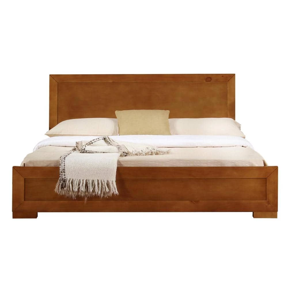 Cheapest 😉 Trent 82.3 in. Brown Oak Queen Platform Bed by Camden Isle ✨ 3 Cheapest 😉 Trent 82.3 in. Brown Oak Queen Platform Bed by Camden Isle ✨