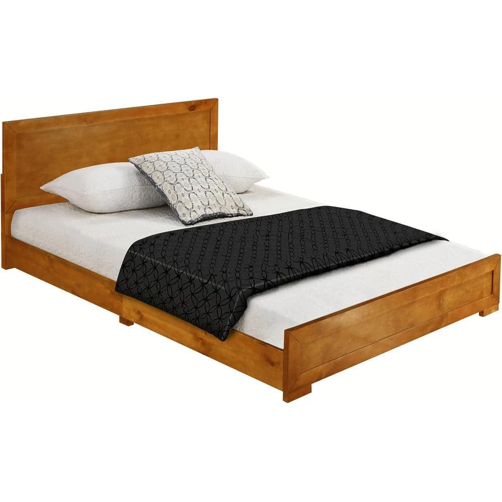 Cheapest 😉 Trent 82.3 in. Brown Oak Queen Platform Bed by Camden Isle ✨ 4 Cheapest 😉 Trent 82.3 in. Brown Oak Queen Platform Bed by Camden Isle ✨ - Image 2