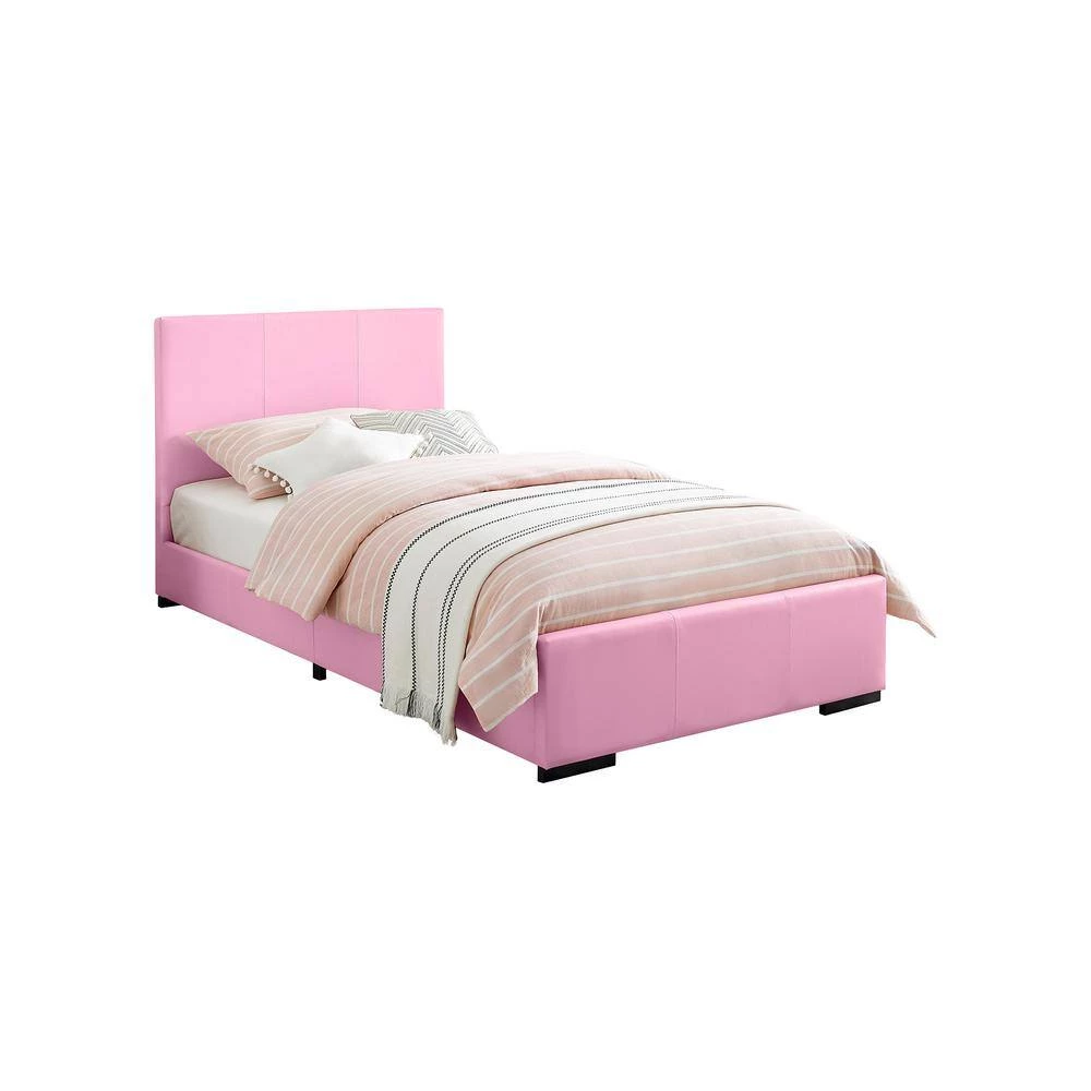 Buy ❤️ Hindes 80.5 in. Pink Twin Platform Bed by Camden Isle ⭐ 4 Buy ❤️ Hindes 80.5 in. Pink Twin Platform Bed by Camden Isle ⭐ - Image 2