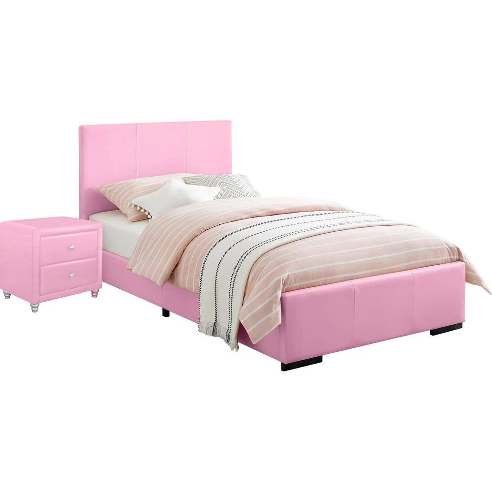 Buy ๐ Hindes 80.5 in. 2-Piece Pink Full Bedroom Set by Camden Isle โญ 4 Buy ๐ Hindes 80.5 in. 2-Piece Pink Full Bedroom Set by Camden Isle โญ - Image 2