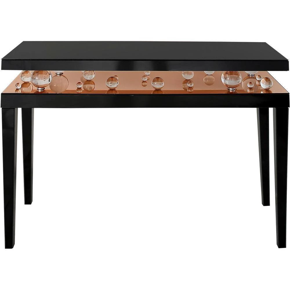 Hot Sale ❤️ Gelenau 16 in. Rose Gold Rectangular Wood Console Table with Mirror by Camden Isle ⭐ 8 Hot Sale ❤️ Gelenau 16 in. Rose Gold Rectangular Wood Console Table with Mirror by Camden Isle ⭐ - Image 6
