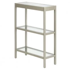 Best Sale 🌟 Alexis 22 in. Satin Nickel Rectangle Glass Console Table by Meyer&Cross 👍 16 Best Sale 🌟 Alexis 22 in. Satin Nickel Rectangle Glass Console Table by Meyer&Cross 👍 -Outlet Camden Isle Store satin nickel meyer cross console tables at1561 1f 1000