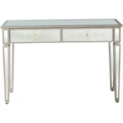 Best reviews of ✨ Miriam 47 in. Silver Rectangle Mirrored Glass Console Table with Drawers by Camden Isle 🎁 -Outlet Camden Isle Store silver camden isle console tables 86500 c3 1000