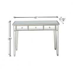 Buy ⭐ Jane 42 in. Silver Rectangle Mirrored Glass Console Table with Drawers by Camden Isle 🤩 -Outlet Camden Isle Store silver camden isle console tables 86512 40 1000