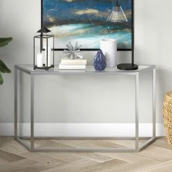 New 😍 Levi 55 in. Rectangle Silver Glass Console Table by Meyer&Cross 👍 17 New 😍 Levi 55 in. Rectangle Silver Glass Console Table by Meyer&Cross 👍 -Outlet Camden Isle Store silver meyer cross console tables at0990 1f 1000