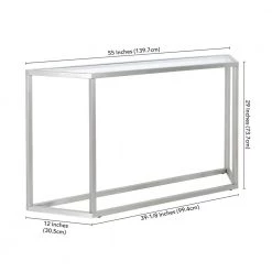 New 😍 Levi 55 in. Rectangle Silver Glass Console Table by Meyer&Cross 👍 20 New 😍 Levi 55 in. Rectangle Silver Glass Console Table by Meyer&Cross 👍 -Outlet Camden Isle Store silver meyer cross console tables at0990 76 1000